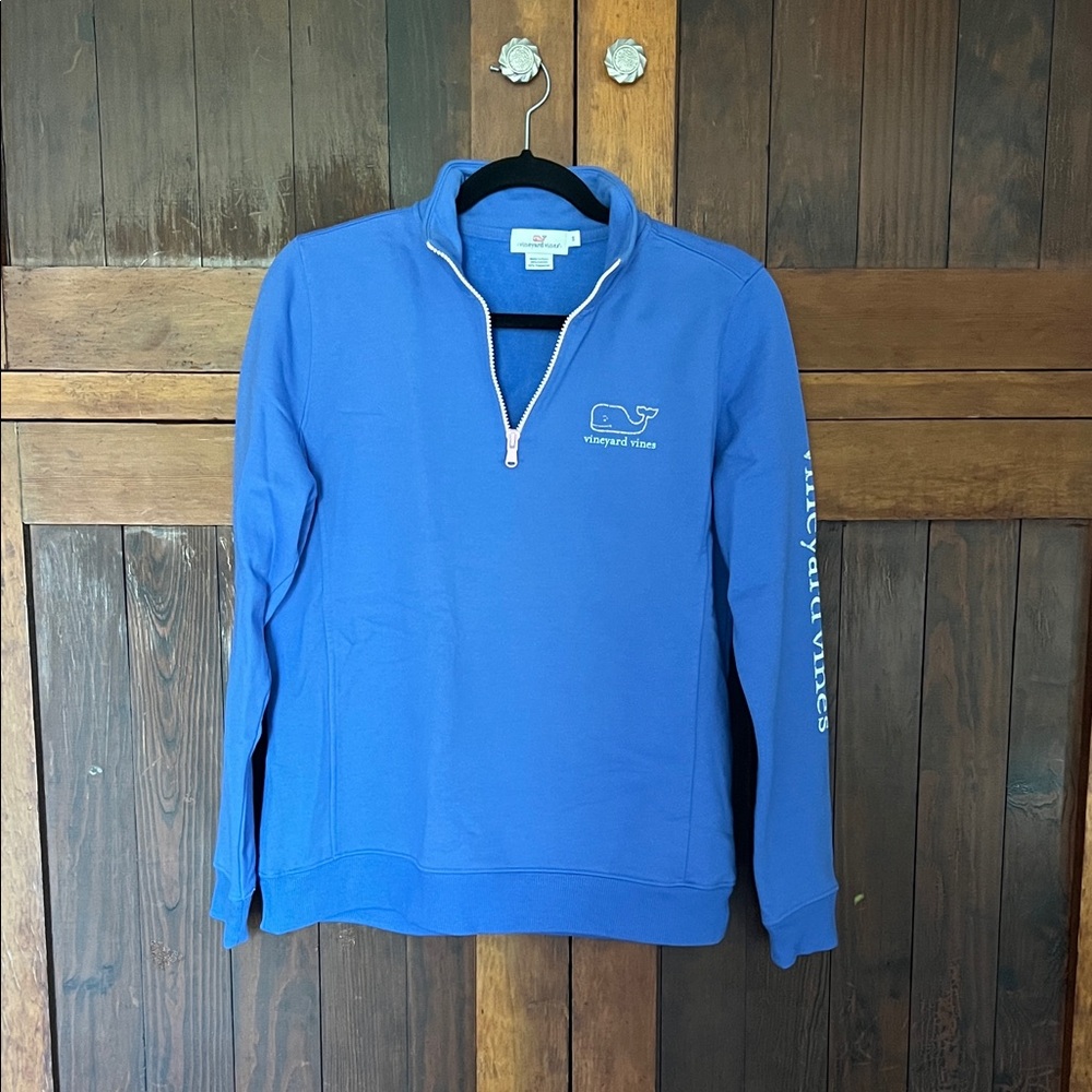 Vineyard Vines Blue Zip-Up Sweater